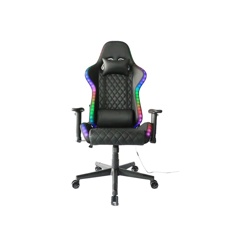 (JOEL) New Arrival Hot Selling Enjoyable Gaming Chair Shinning RGB LED Lights Racing Chair Computer PC Chair Seat