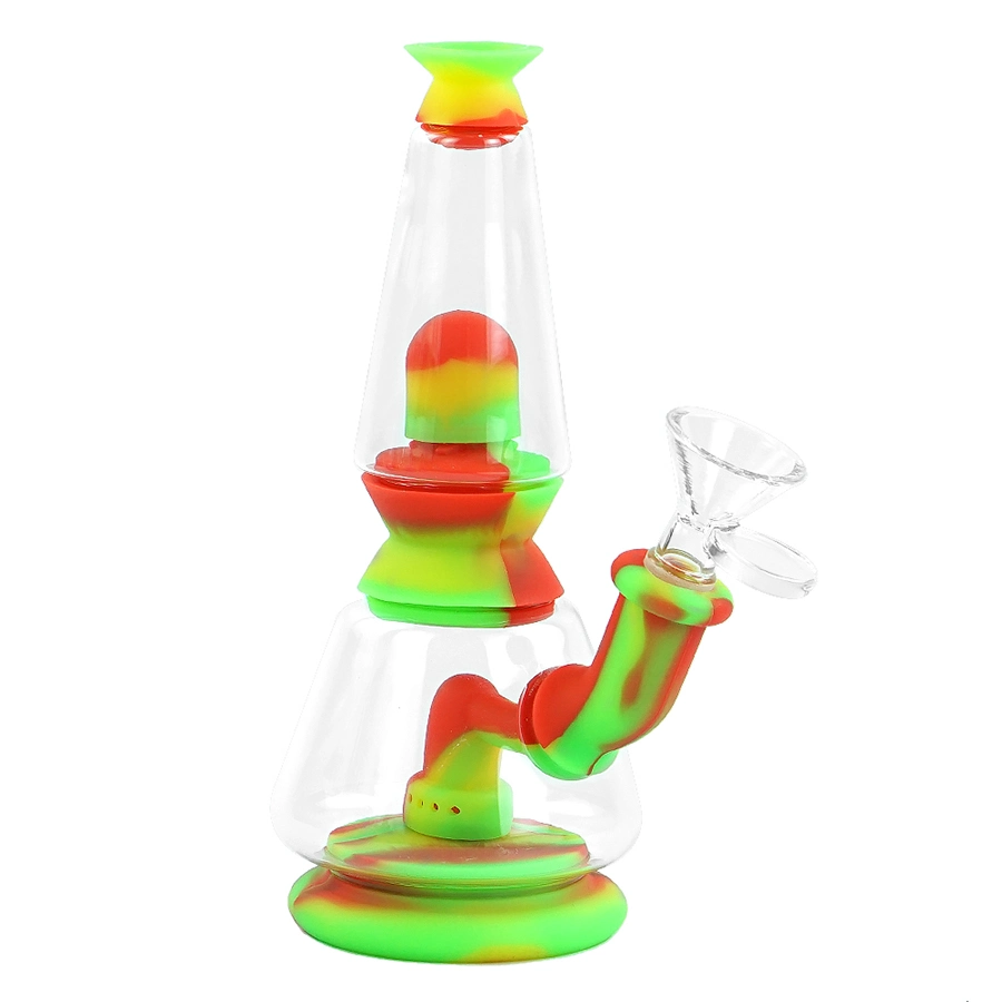 Material Silicone 7′′ Water Pipe Glass Water Pipe