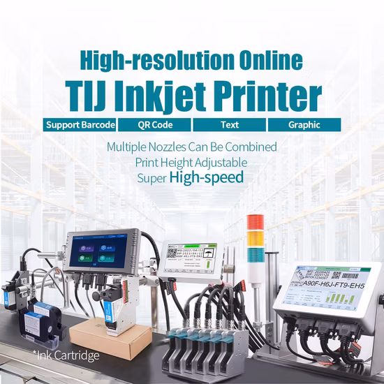계란, 플라스틱, 목재에 대한 열 만료 날짜가 있는 12.7mm 미니 잉크젯 프린터