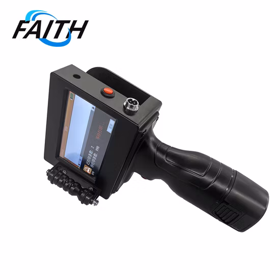 만료 날짜, 코드, 수량 및 배치 번호가 포함된 12.7mm Tij 스마트 휴대용 핸드헬드 잉크젯 프린터